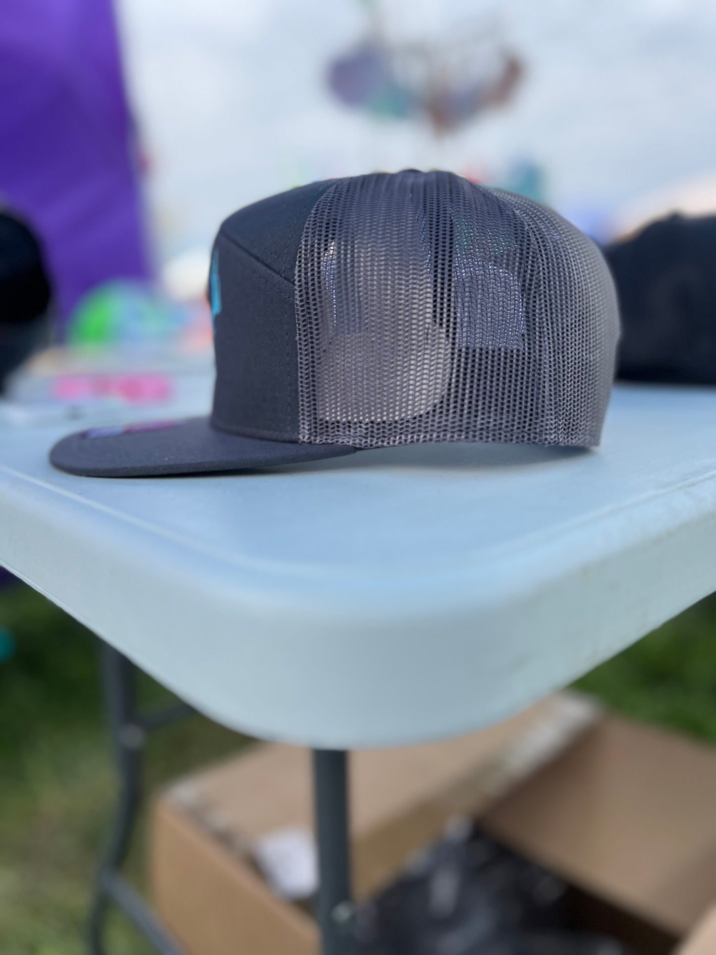 Southern Stag Charcoal & Baby Blue