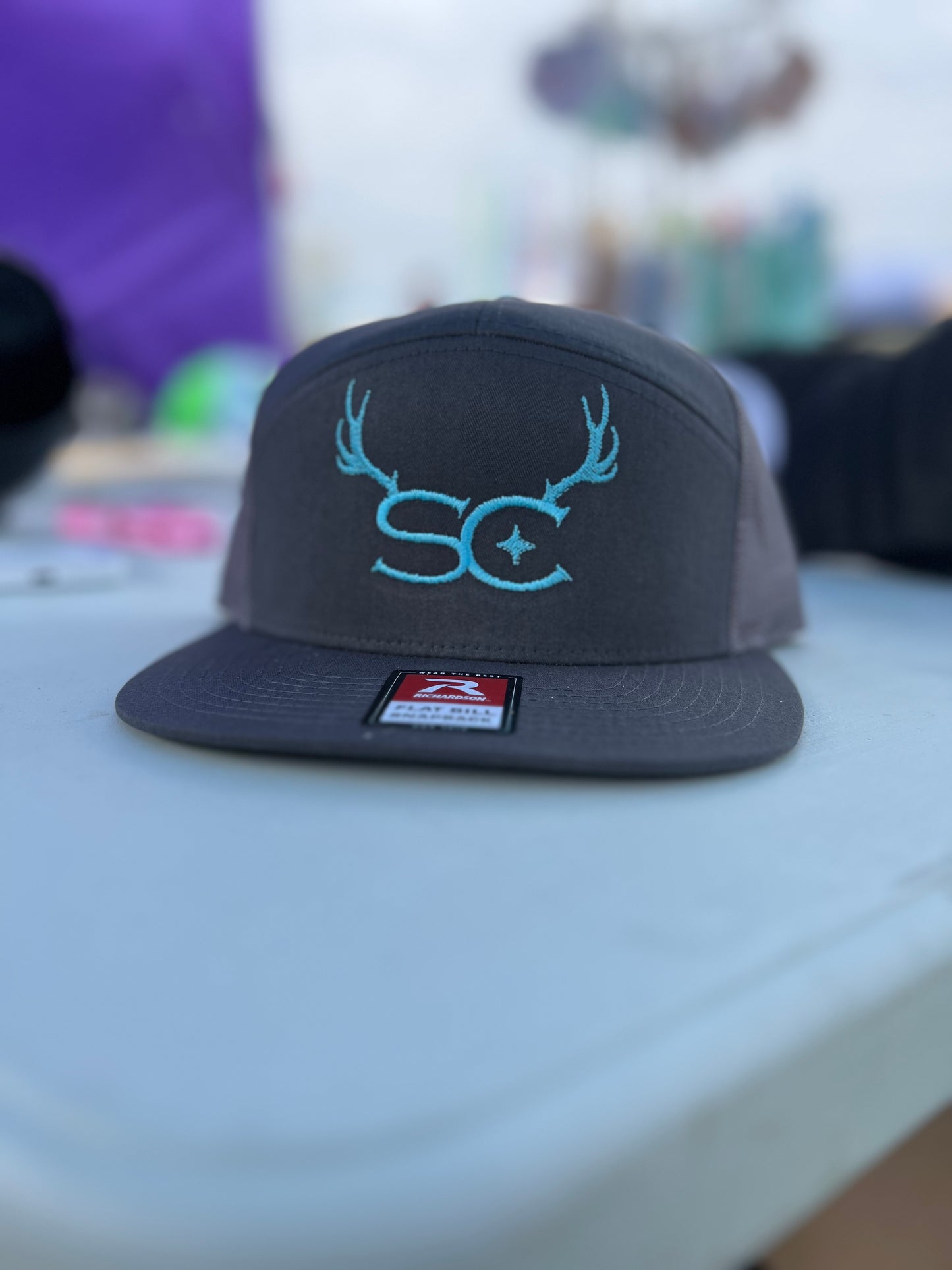 Southern Stag Charcoal & Baby Blue